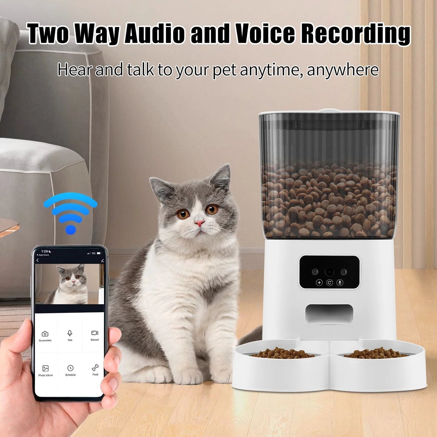 Automatic Pet Feeder with Camera MJ's Pet Closet