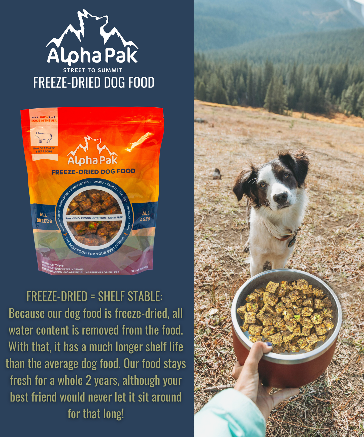PREMIUM RAW FREEZE DRIED DOG FOOD Alpha Pak