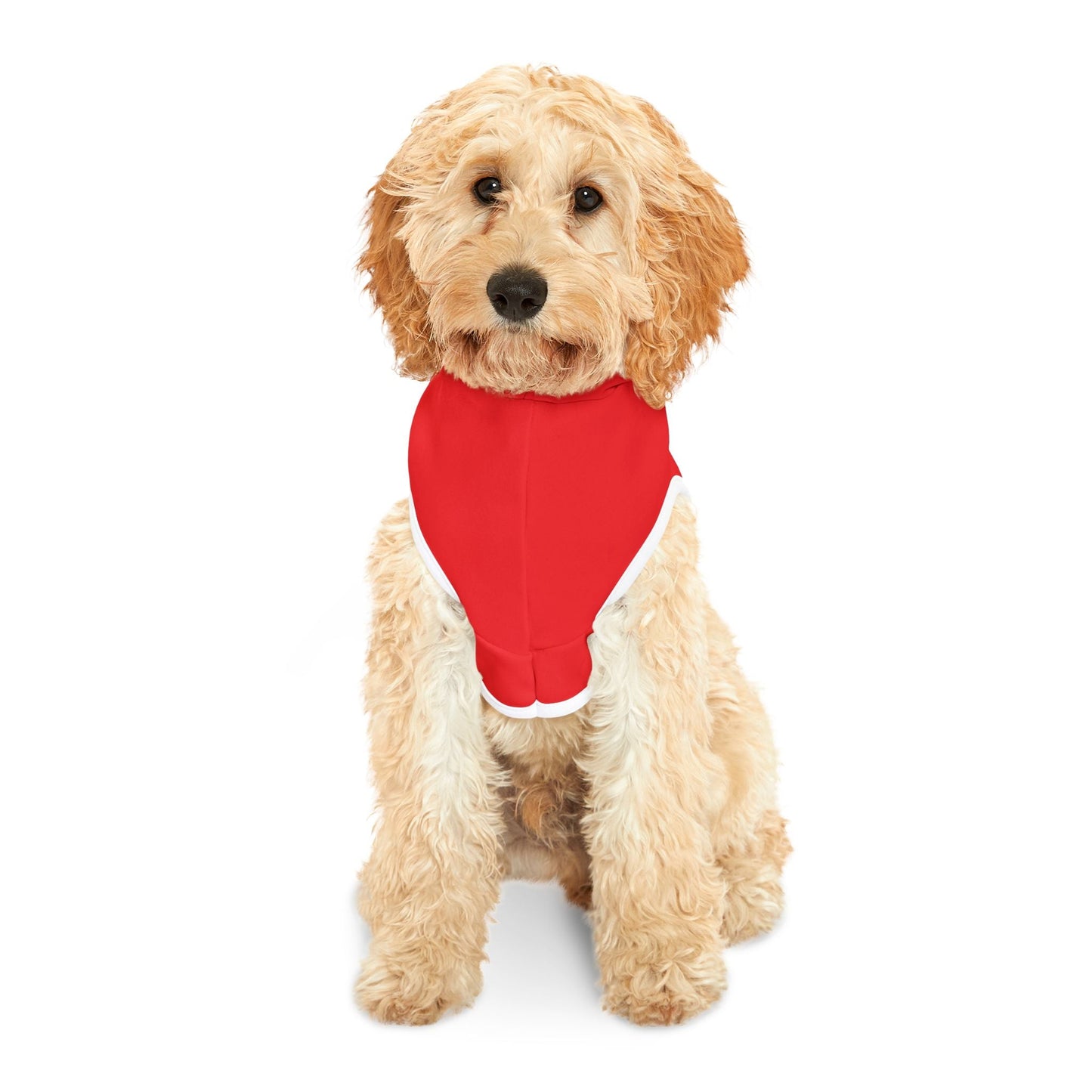 Stylish Chiefs Hoodie for Small Dogs, Cute Animal Outfit, Perfect for Game Day, Pet Costume, Dog Apparel, Red Hoodie with Logo Printify