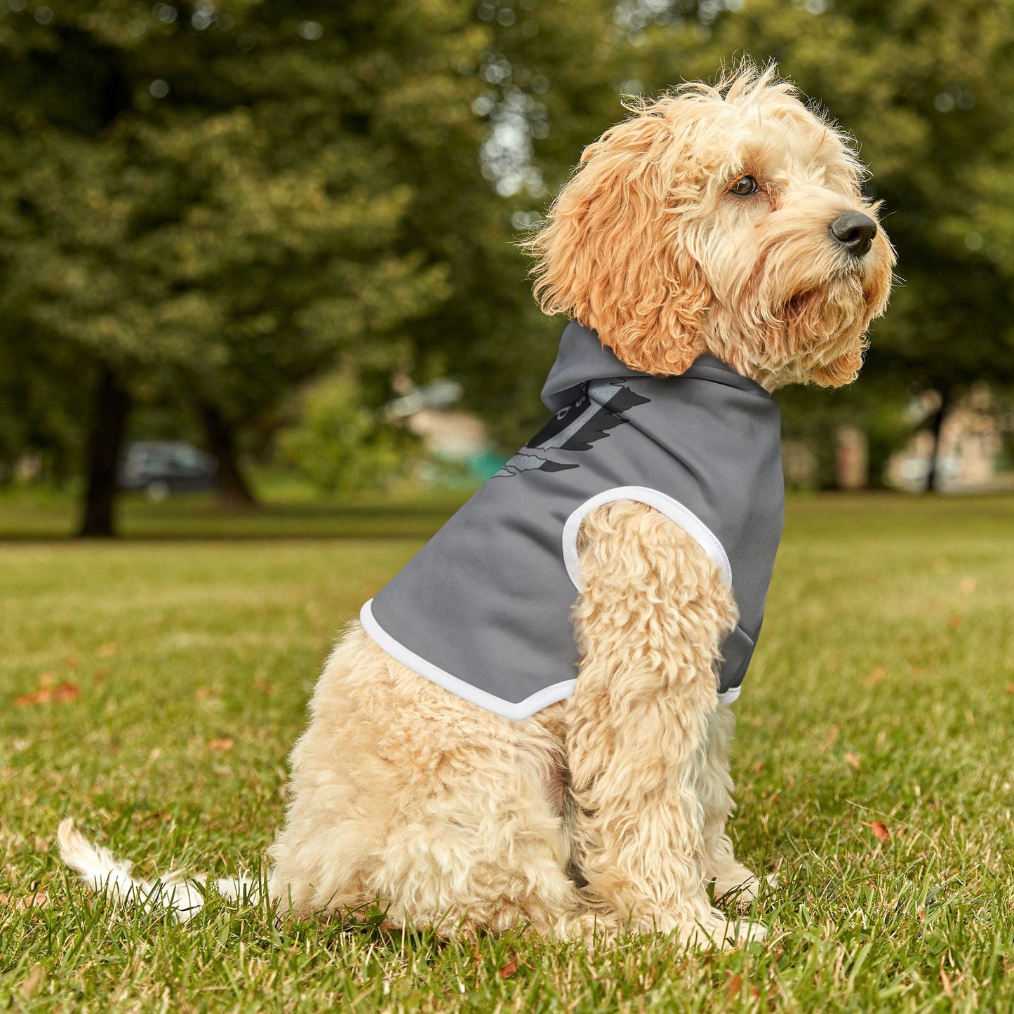 Raiders Pet Hoodie with Raiders Design, Perfect for Dog Lovers, Cozy Canine Apparel, Team Spirit Wear, Pet Fashion Statement Printify