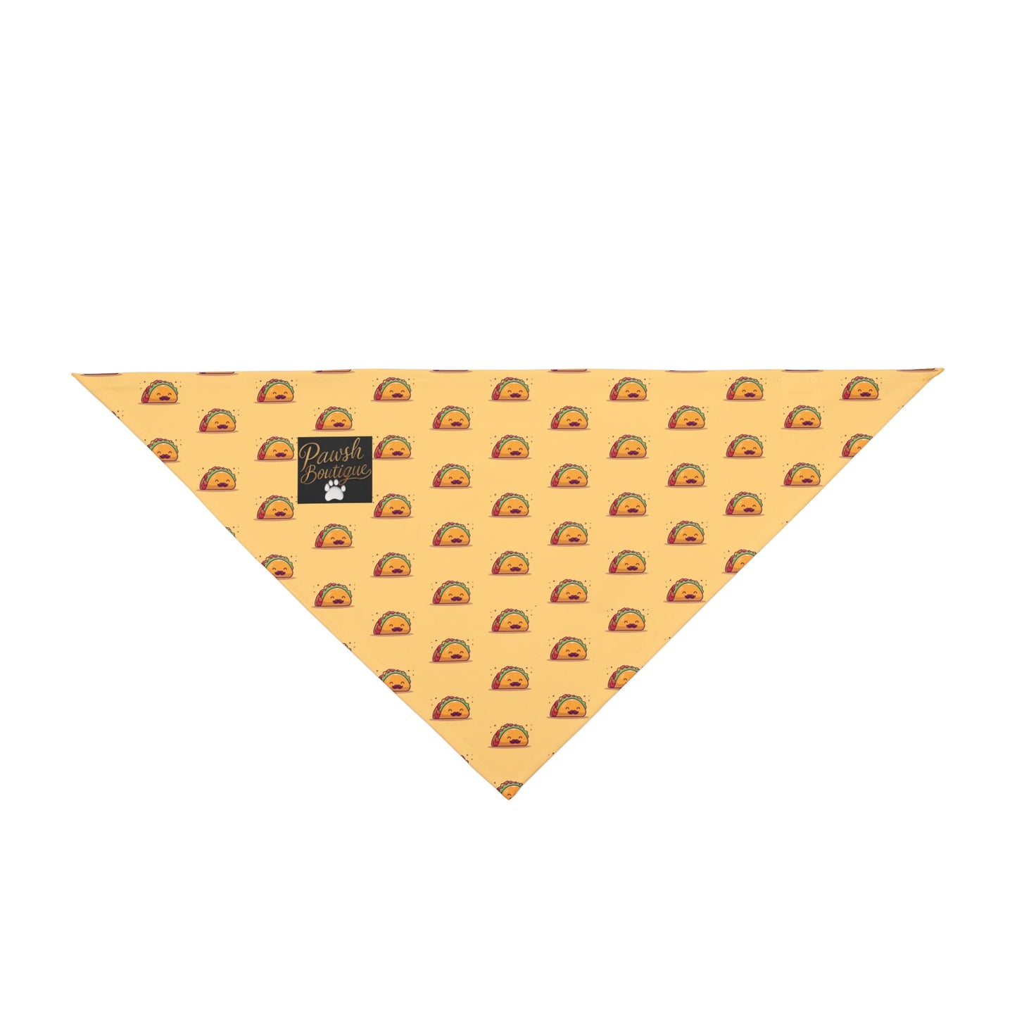 Taco Pawsh Bandana, Cute Dog Accessory, Summer Pet Fashion, Festival Wear for Pets, Gift for Pet Lovers Printify