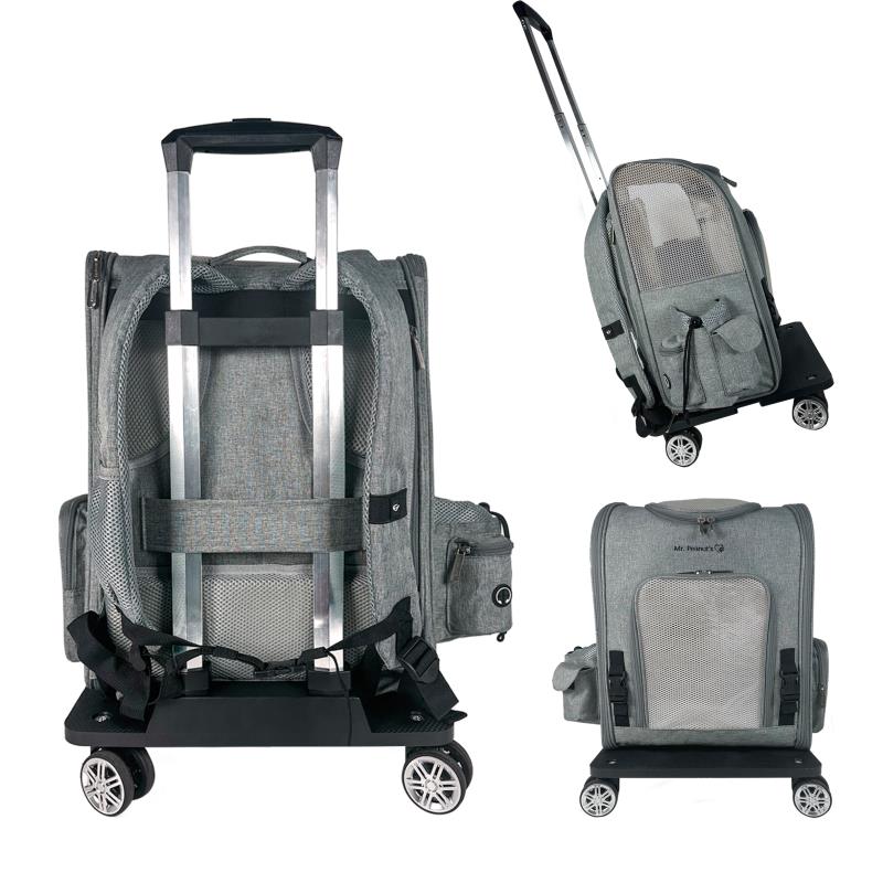 Mr. Peanut's Pet Carrier/Luggage Bag Spinner Wheelbase Luggage Cart Mr. Peanut's Pet Carriers