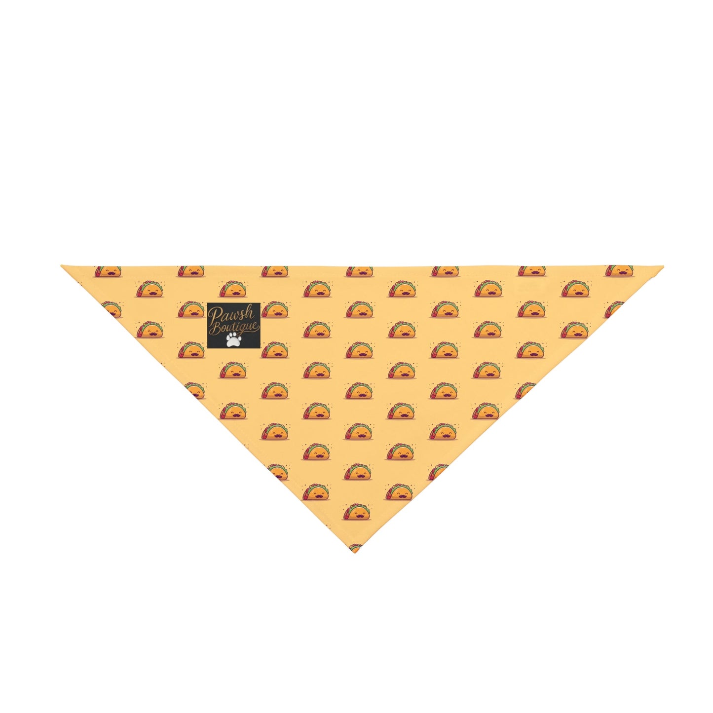 Taco Pawsh Bandana, Cute Dog Accessory, Summer Pet Fashion, Festival Wear for Pets, Gift for Pet Lovers Printify