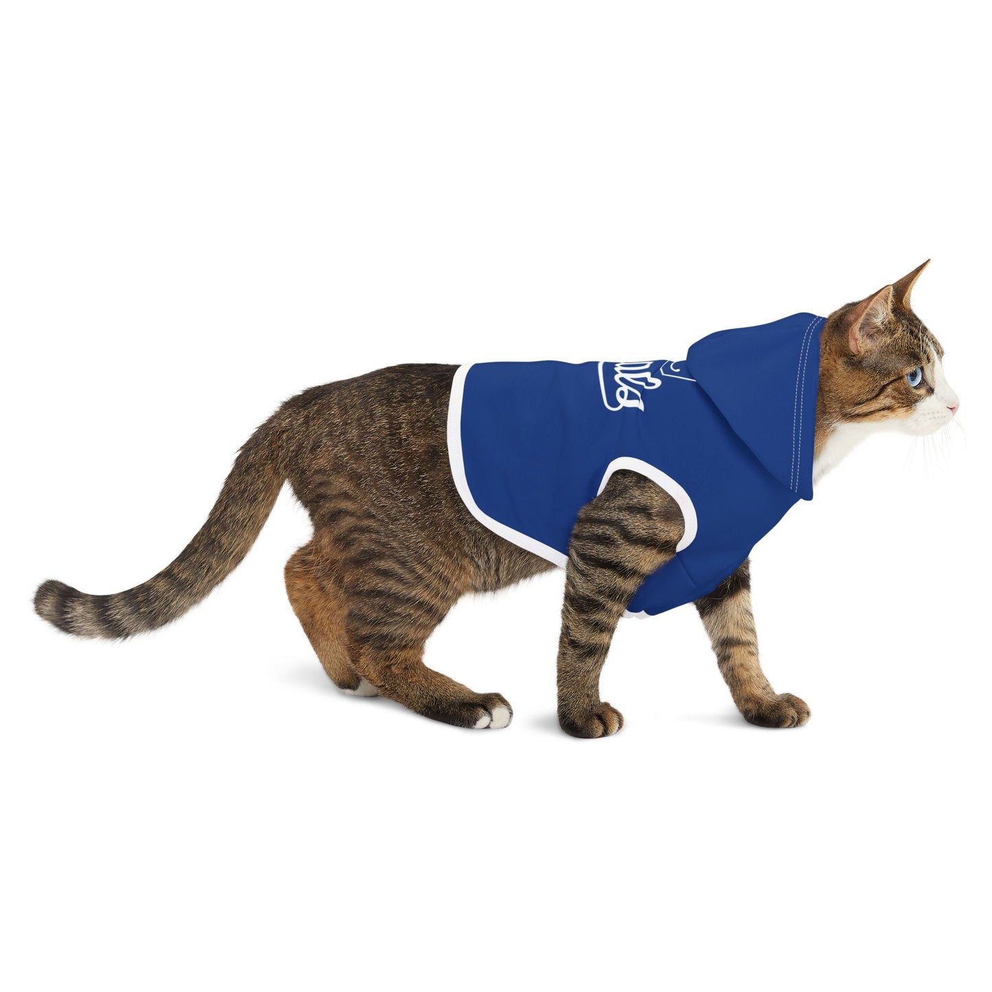 KC Royals Pet Hoodie for Game Day, Dog Apparel, Pet Fashion, Sportswear, Soft Hoodie for Dogs, Blue Pet Outfit Printify