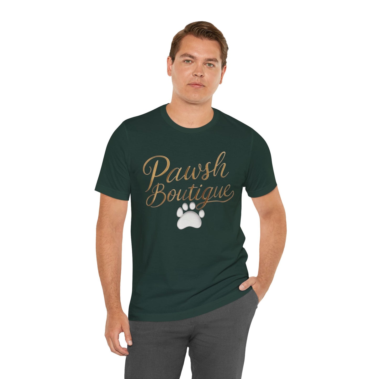 Pawsh Boutique-Themed Unisex Tee, Dog Lover Shirt Printify
