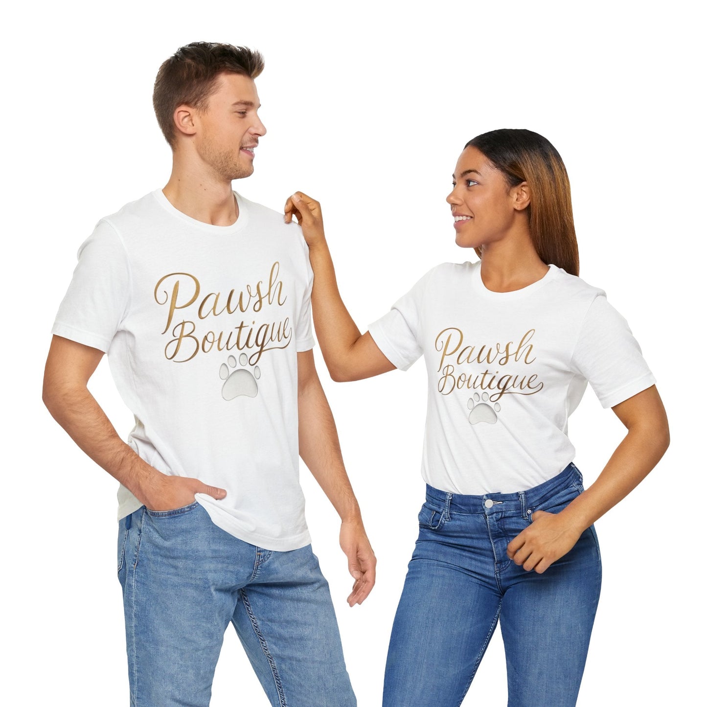 Pawsh Boutique-Themed Unisex Tee, Dog Lover Shirt Printify