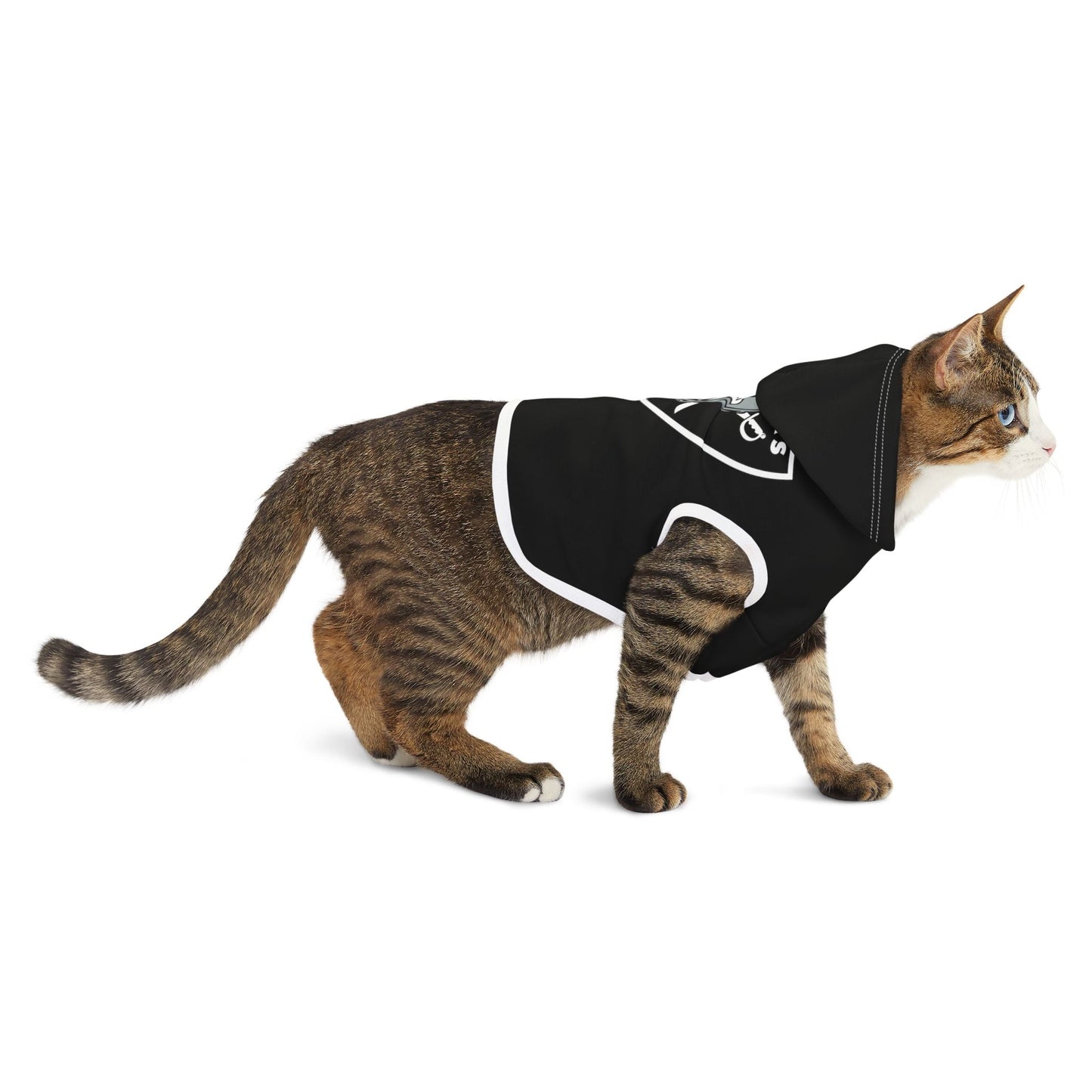 Raiders Pet Hoodie for Sports Fans, Cozy Pet Apparel, Dog & Cat Wear, NFL Team Merchandise, Perfect for Game Days Printify