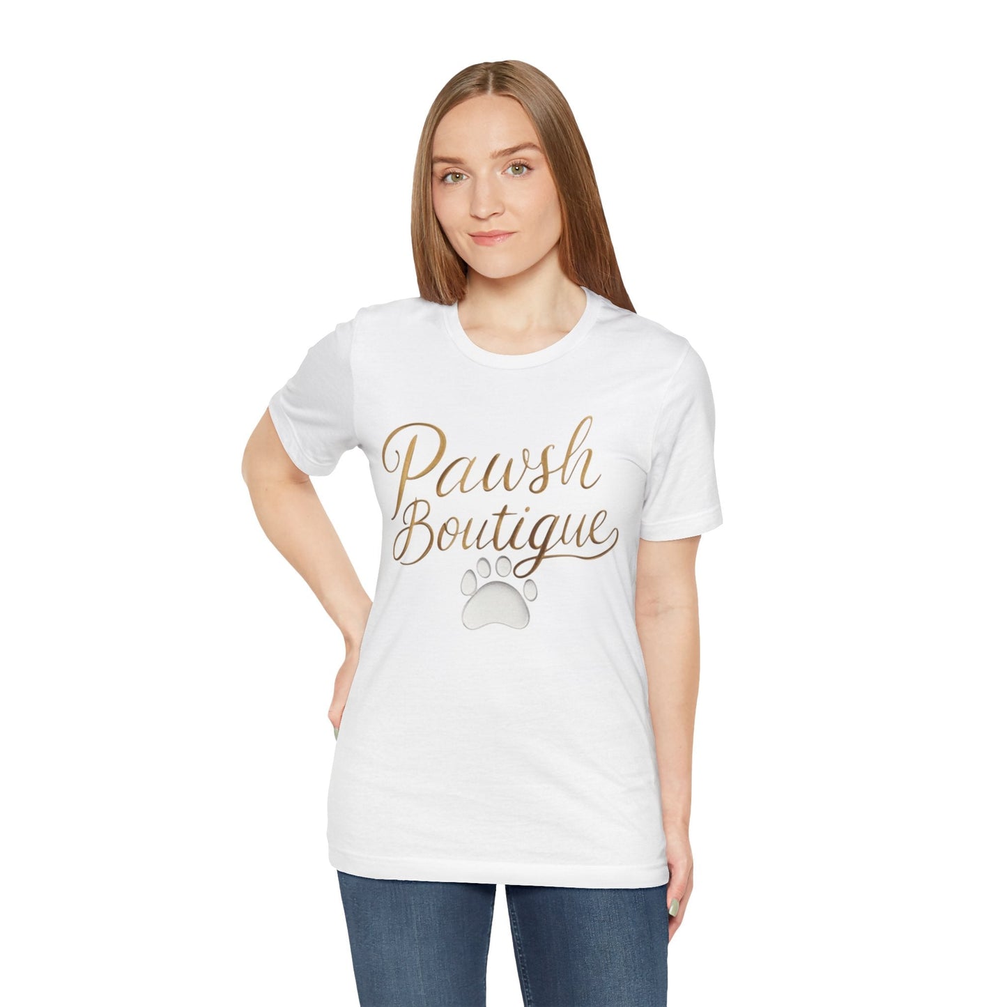 Pawsh Boutique-Themed Unisex Tee, Dog Lover Shirt Printify
