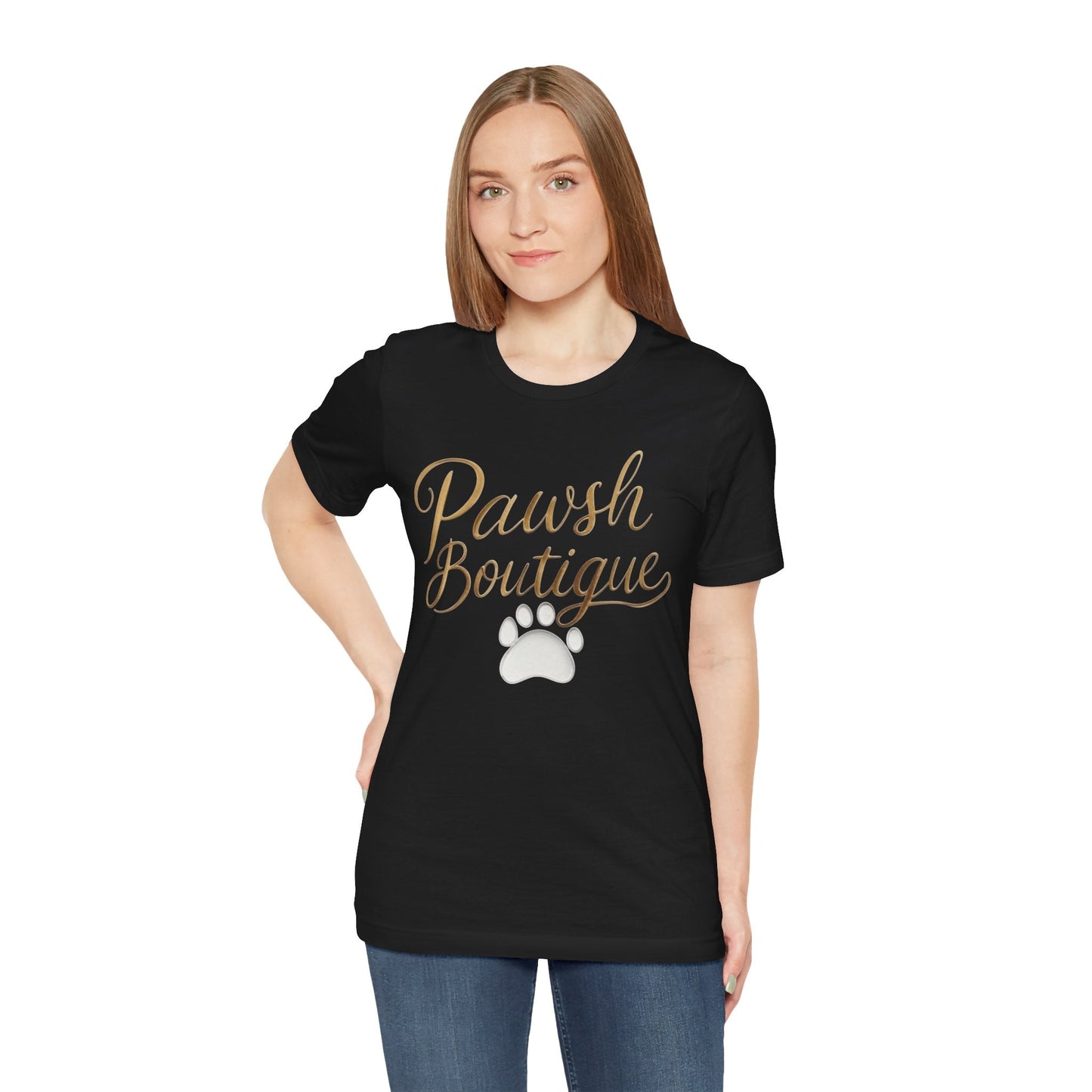 Pawsh Boutique-Themed Unisex Tee, Dog Lover Shirt Printify