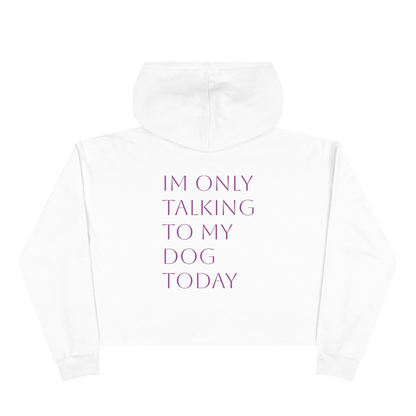 Cute Pawsh Dog Lover Crop Hoodie Printify