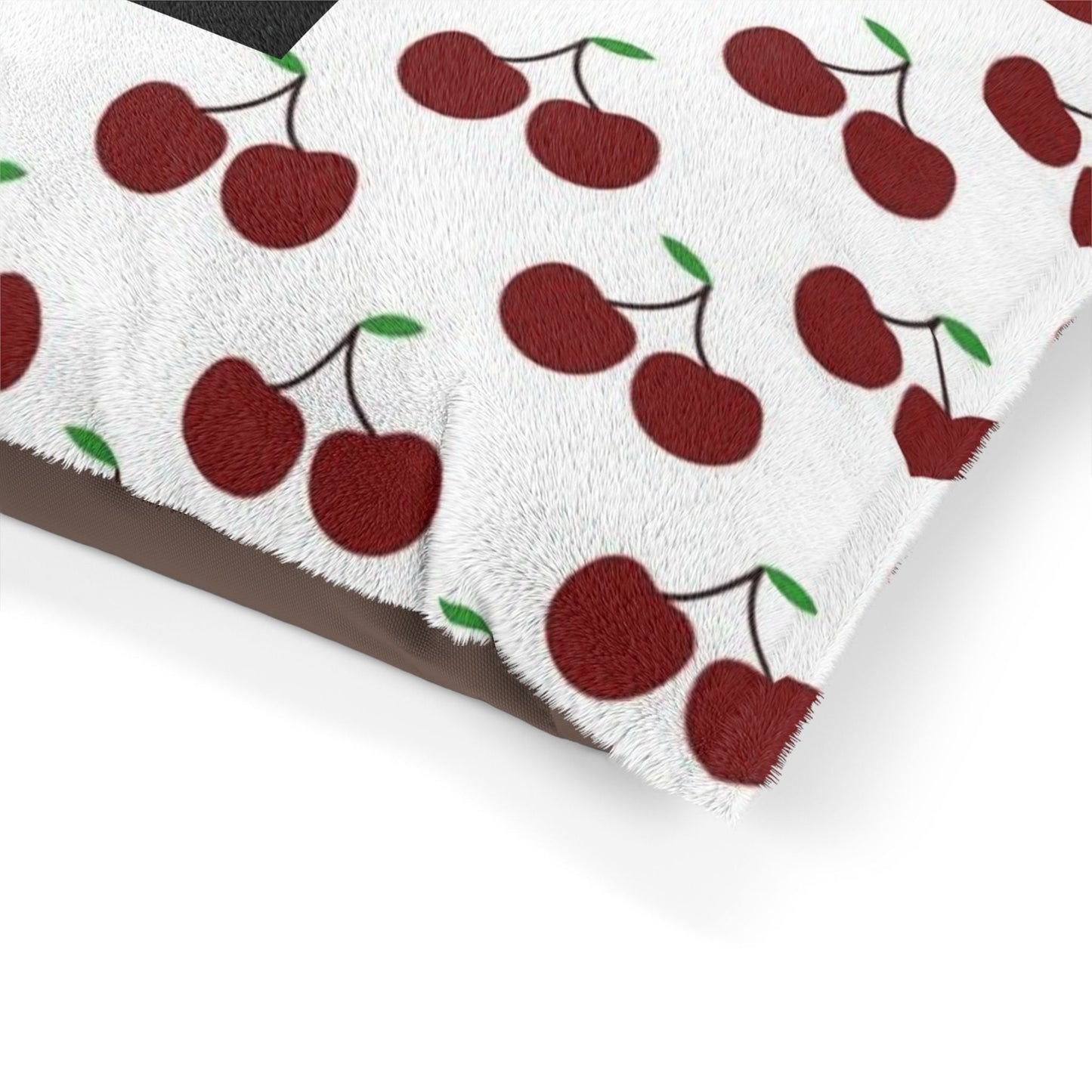 Cherry Print Pawsh Bed Printify