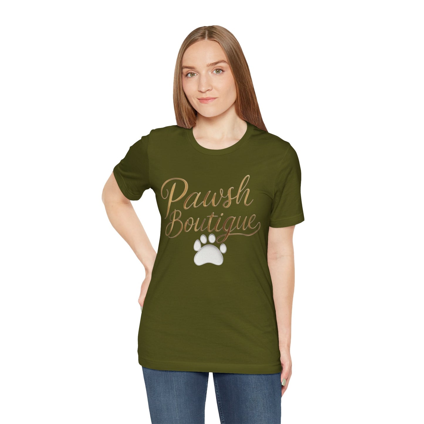 Pawsh Boutique-Themed Unisex Tee, Dog Lover Shirt Printify