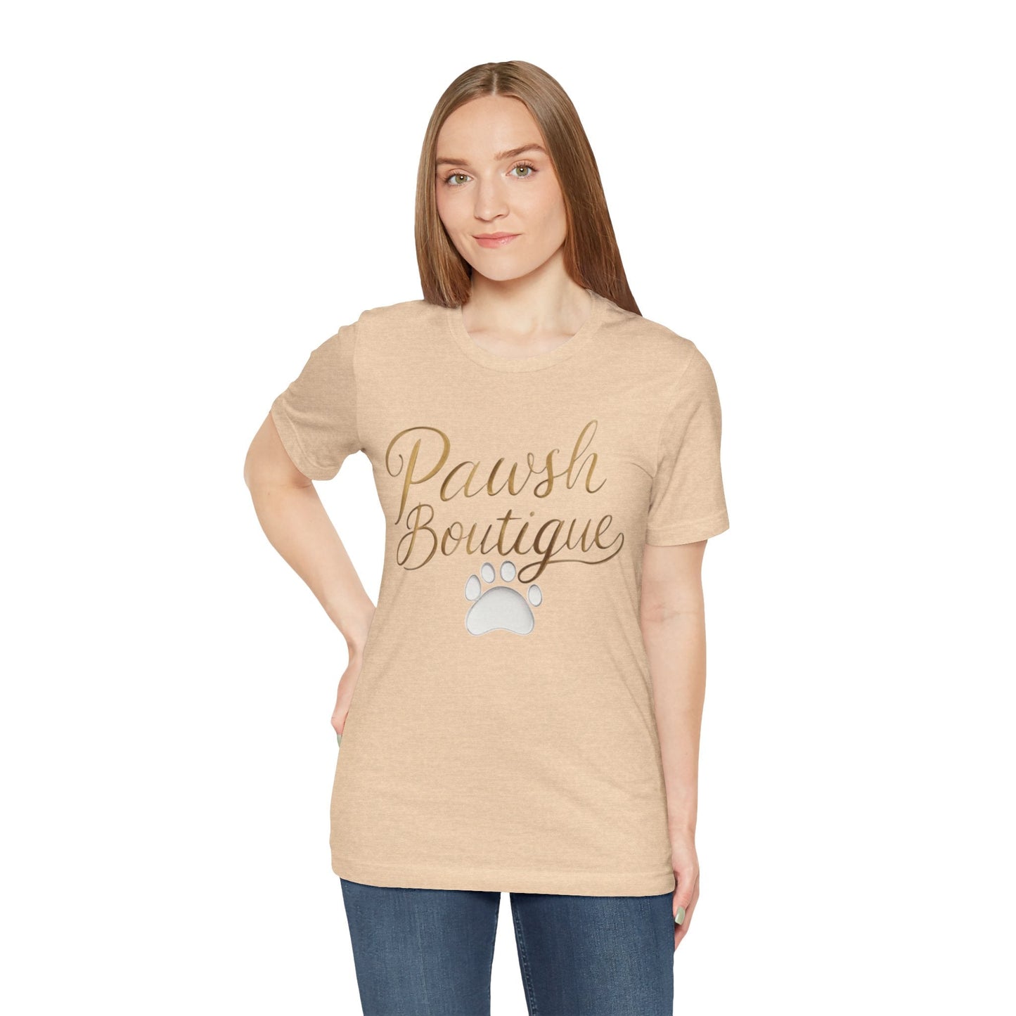 Pawsh Boutique-Themed Unisex Tee, Dog Lover Shirt Printify