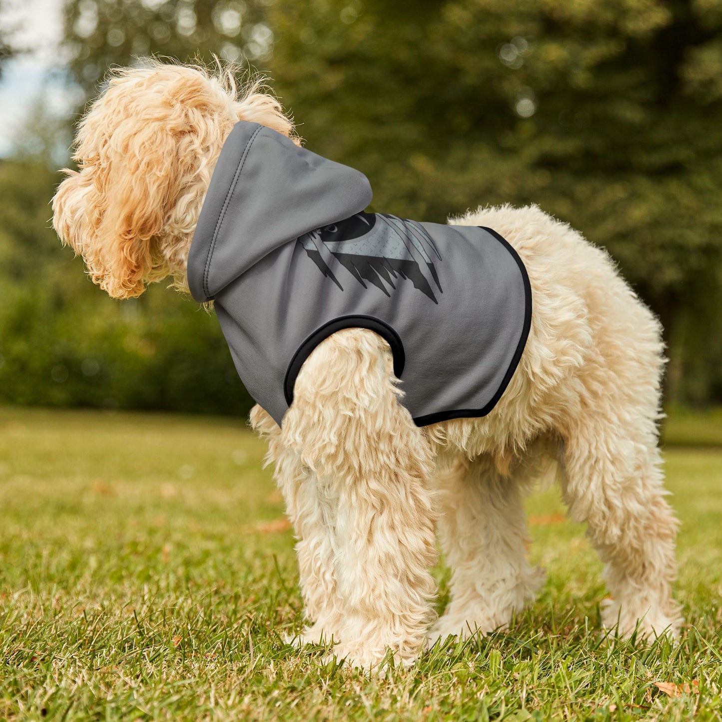 Raiders Pet Hoodie with Raiders Design, Perfect for Dog Lovers, Cozy Canine Apparel, Team Spirit Wear, Pet Fashion Statement Printify
