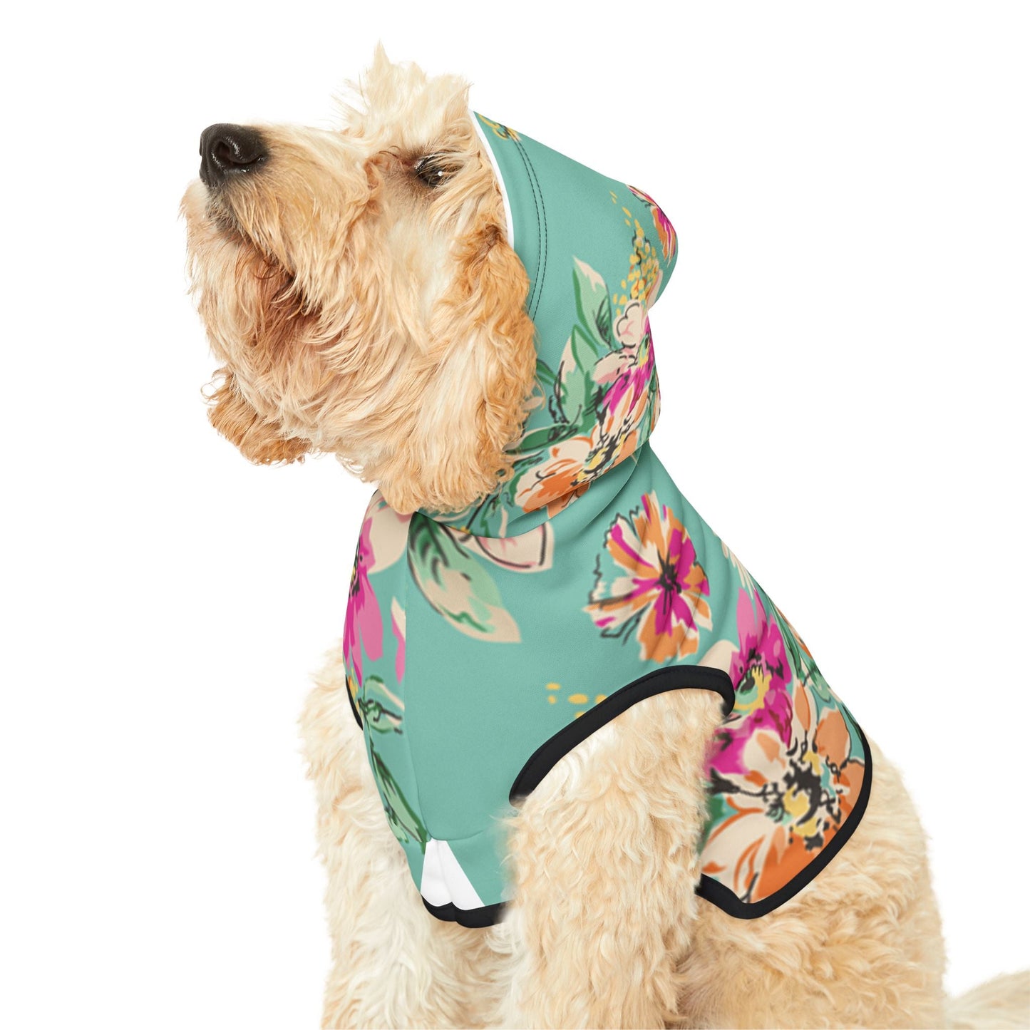 Floral Pet Hoodie Printify