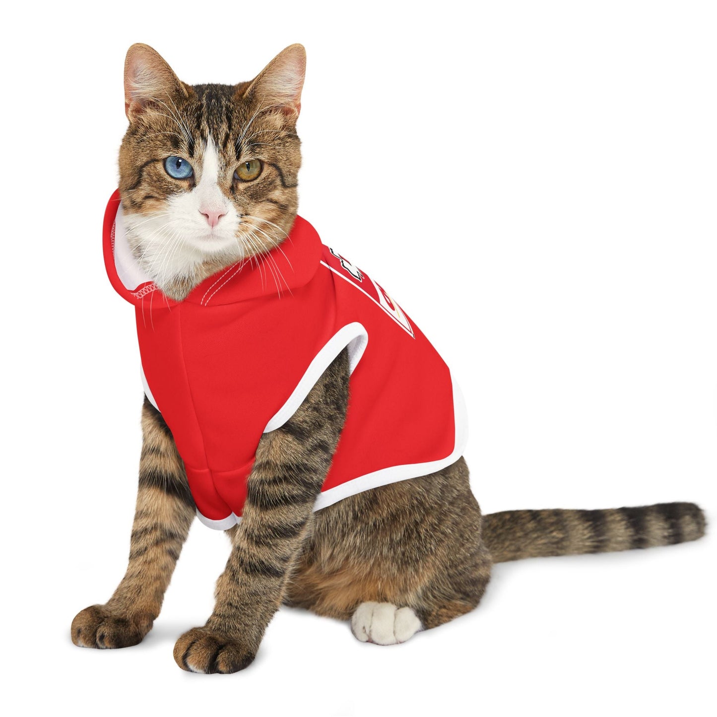 Cozy Chiefs Hoodie for Game Day, Dog Hoodie, Pet Apparel for Football Fans, Athletic Dog Gear, Sports Hoodie for Dogs Printify