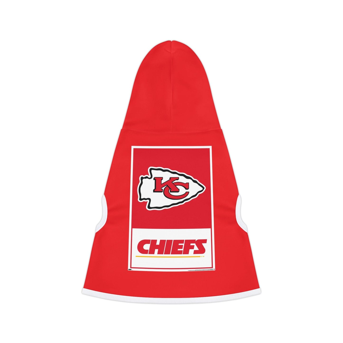 Cozy Chiefs Hoodie for Game Day, Dog Hoodie, Pet Apparel for Football Fans, Athletic Dog Gear, Sports Hoodie for Dogs Printify