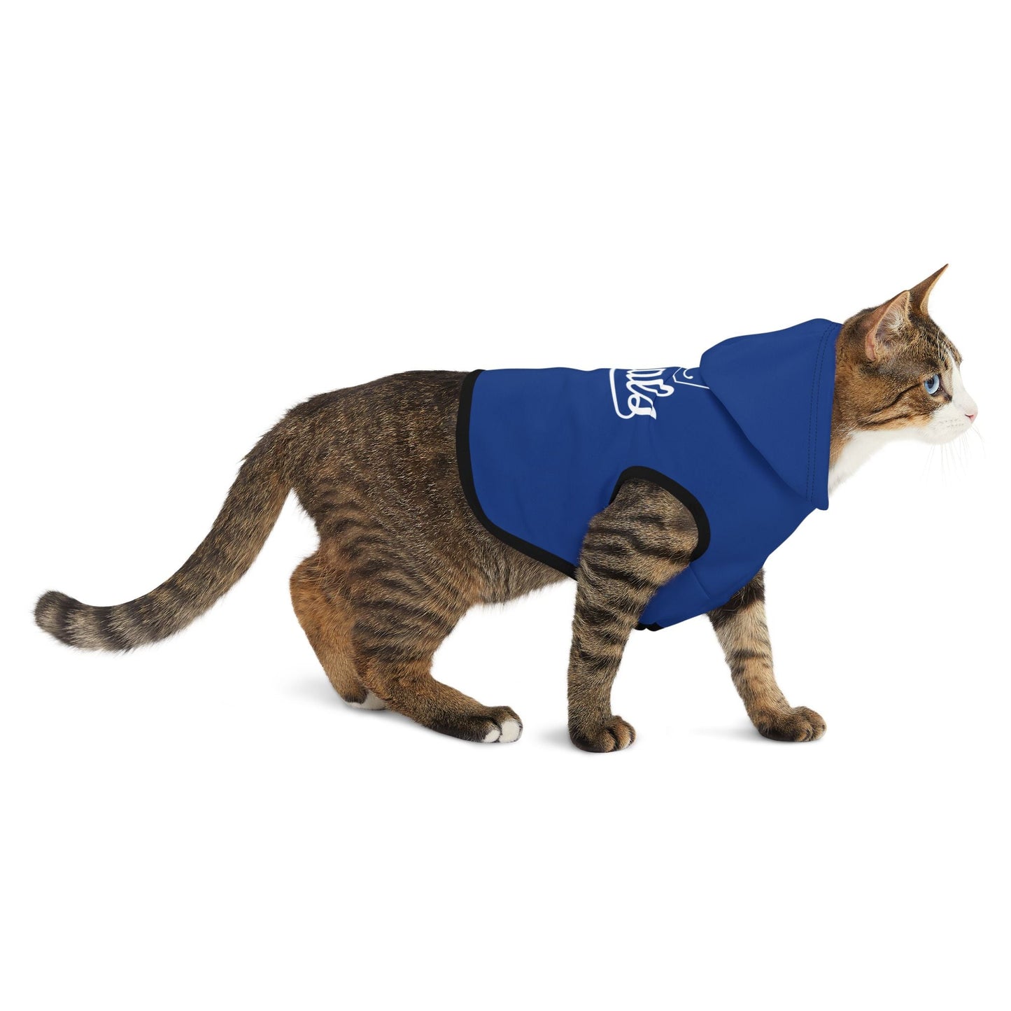 KC Royals Pet Hoodie for Game Day, Dog Apparel, Pet Fashion, Sportswear, Soft Hoodie for Dogs, Blue Pet Outfit Printify