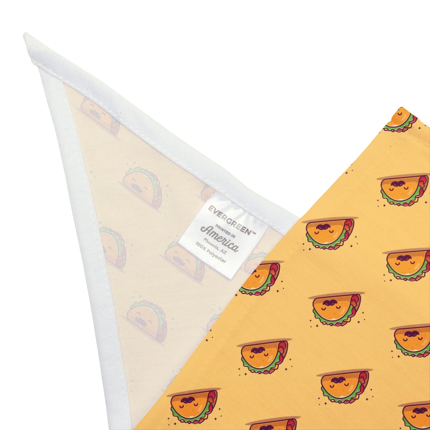 Taco Pawsh Bandana, Cute Dog Accessory, Summer Pet Fashion, Festival Wear for Pets, Gift for Pet Lovers Printify