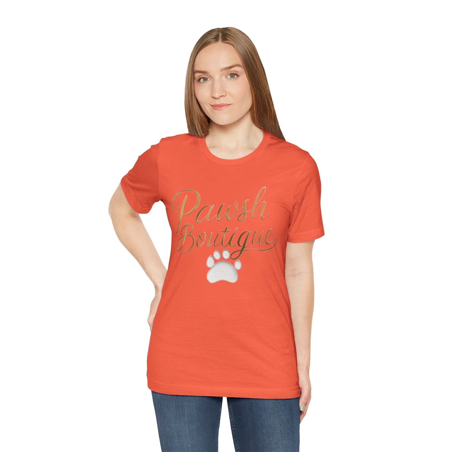 Pawsh Boutique-Themed Unisex Tee, Dog Lover Shirt Printify