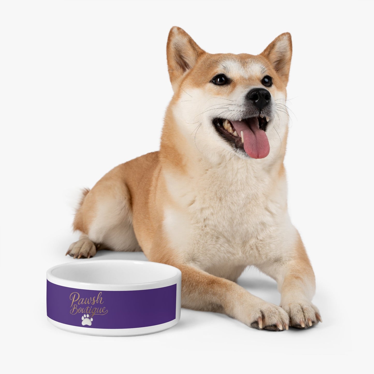 Elegant Pawsh Pet Bowl - Custom Dog Dish for Pet Lovers Printify