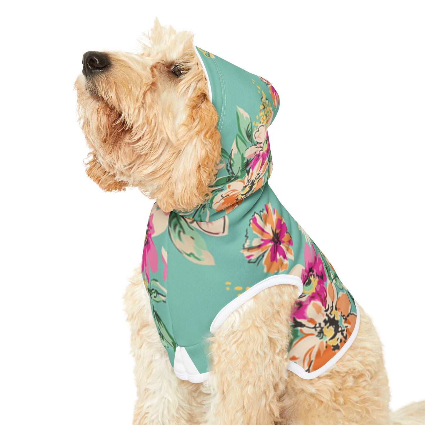 Floral Pet Hoodie Printify