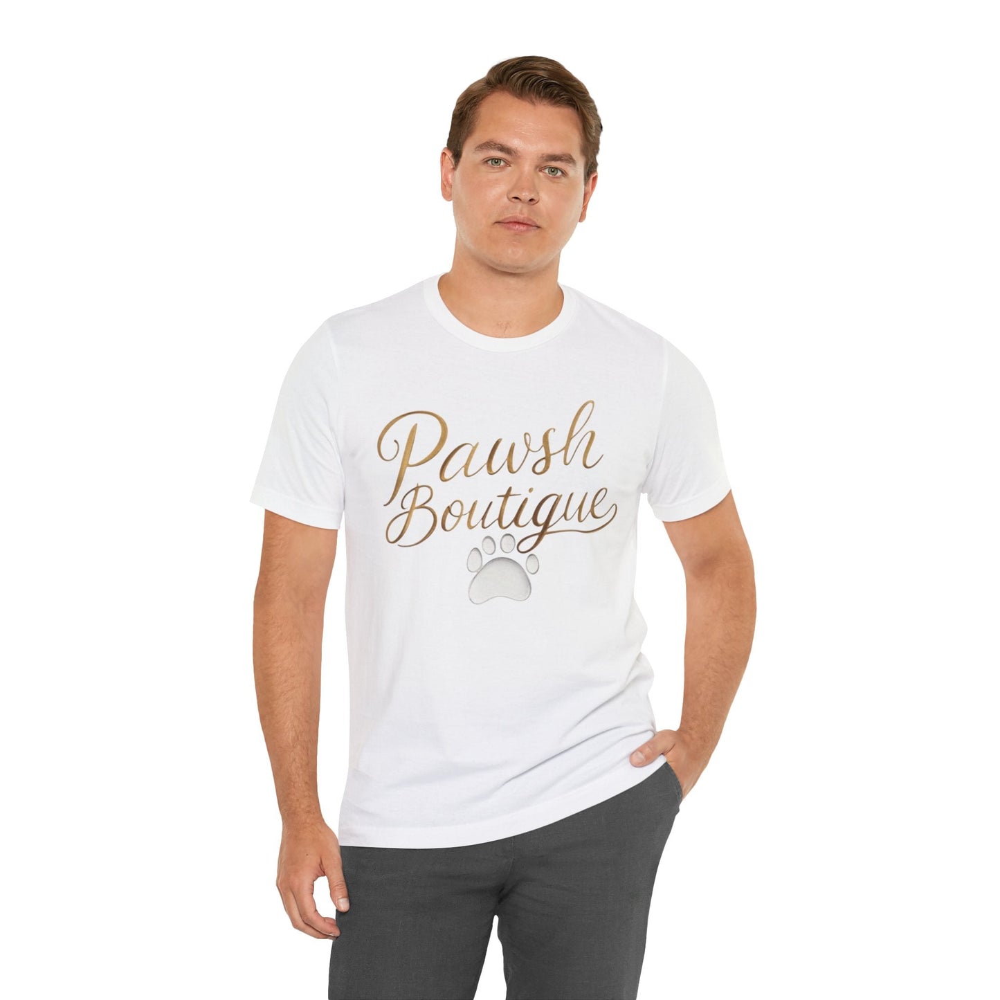 Pawsh Boutique-Themed Unisex Tee, Dog Lover Shirt Printify