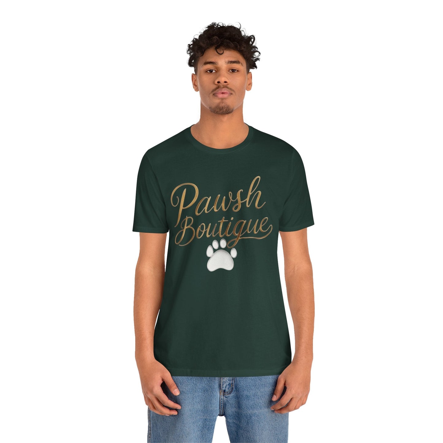 Pawsh Boutique-Themed Unisex Tee, Dog Lover Shirt Printify