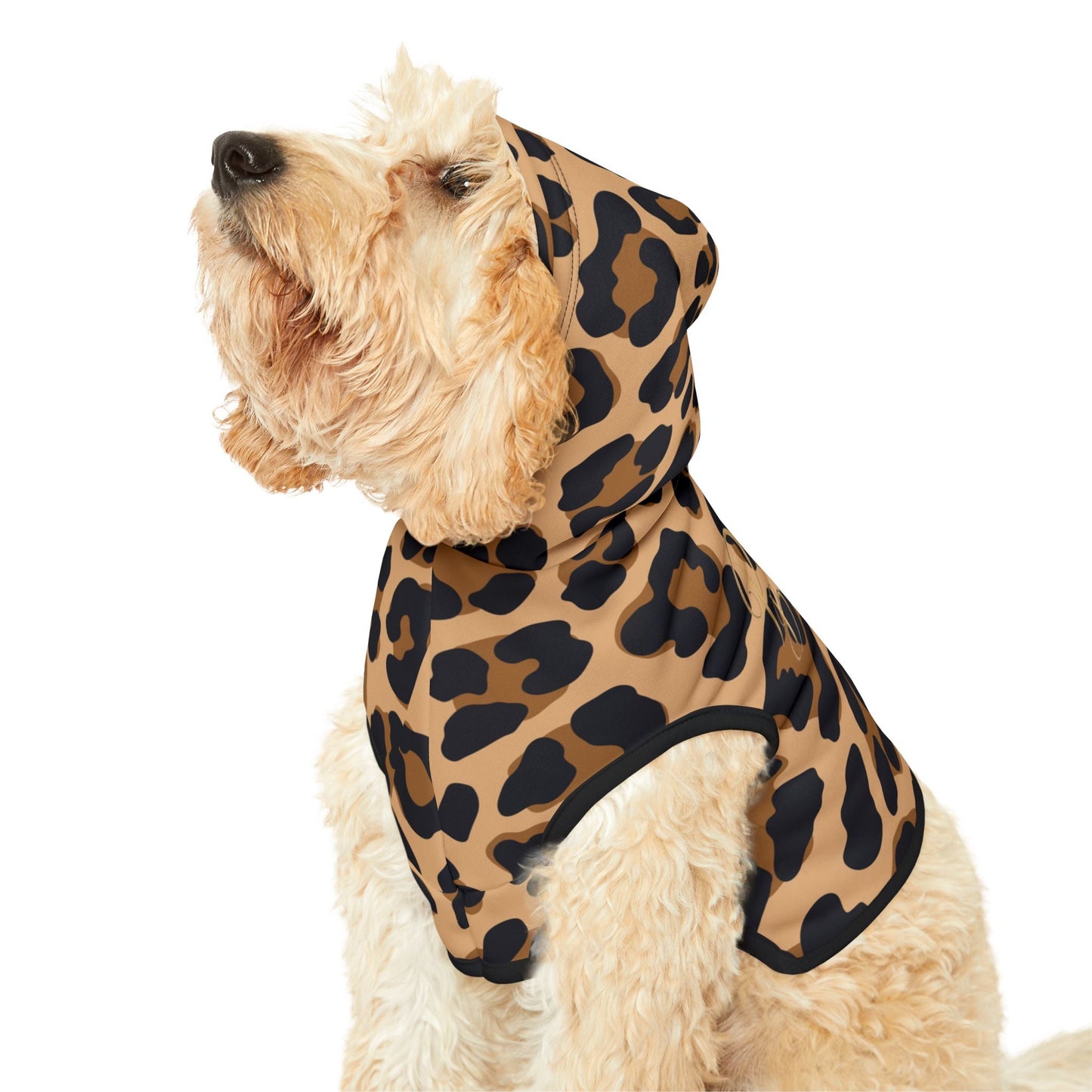 Stylish Leopard Print Pet Hoodie | Cozy Dog Jacket Printify