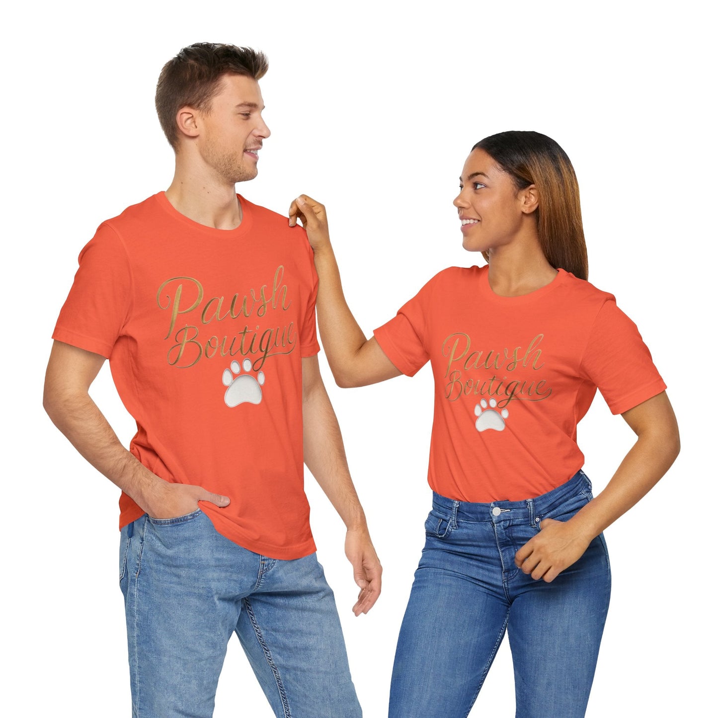 Pawsh Boutique-Themed Unisex Tee, Dog Lover Shirt Printify