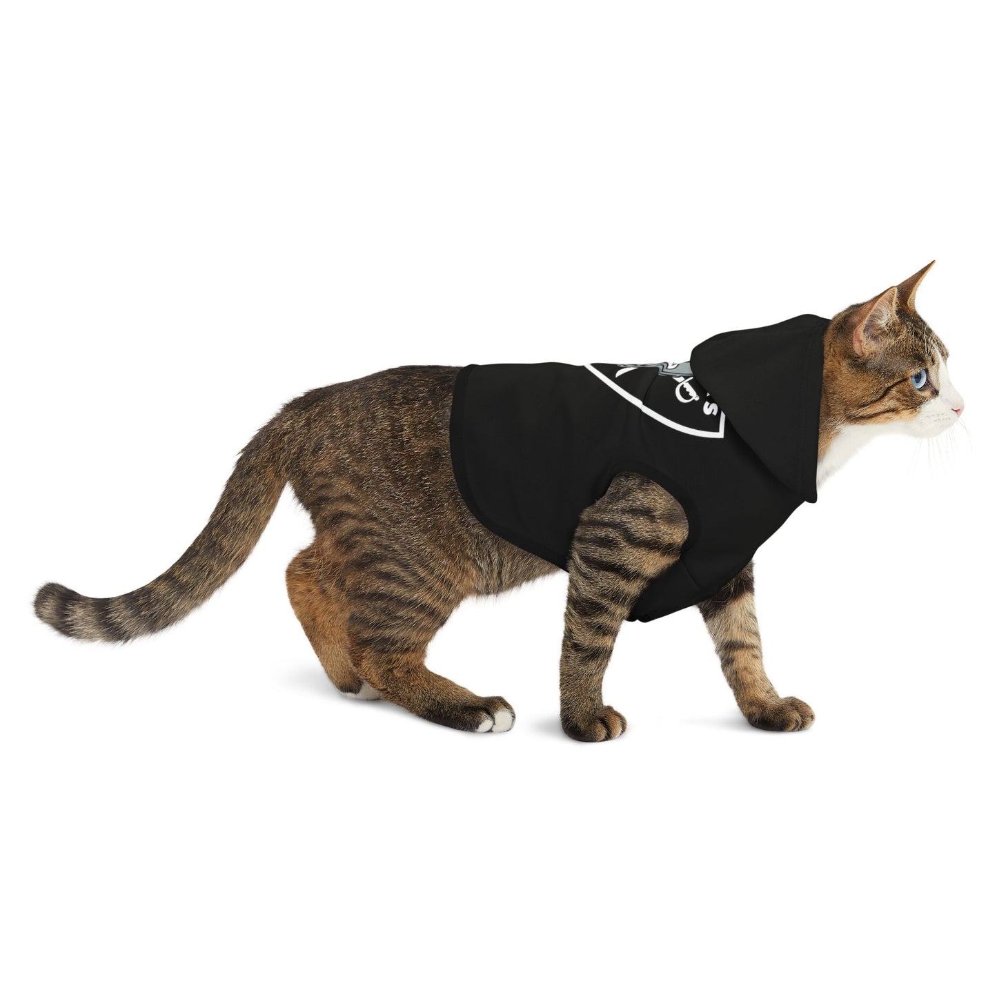 Raiders Pet Hoodie for Sports Fans, Cozy Pet Apparel, Dog & Cat Wear, NFL Team Merchandise, Perfect for Game Days Printify