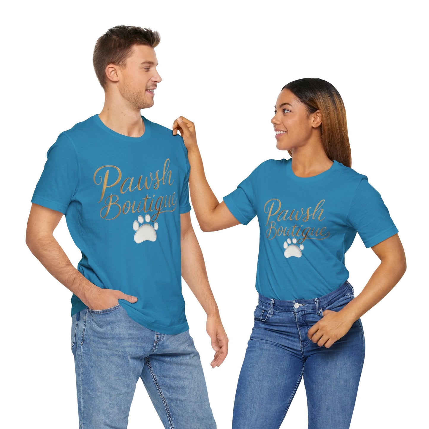 Pawsh Boutique-Themed Unisex Tee, Dog Lover Shirt Printify