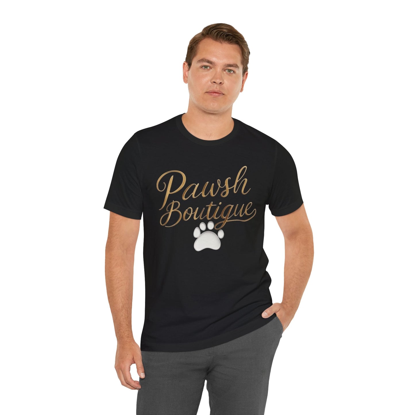 Pawsh Boutique-Themed Unisex Tee, Dog Lover Shirt Printify
