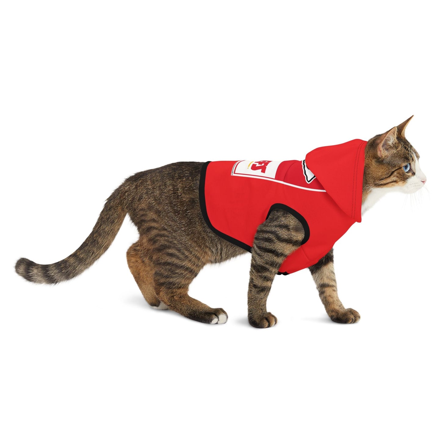 Cozy Chiefs Hoodie for Game Day, Dog Hoodie, Pet Apparel for Football Fans, Athletic Dog Gear, Sports Hoodie for Dogs Printify