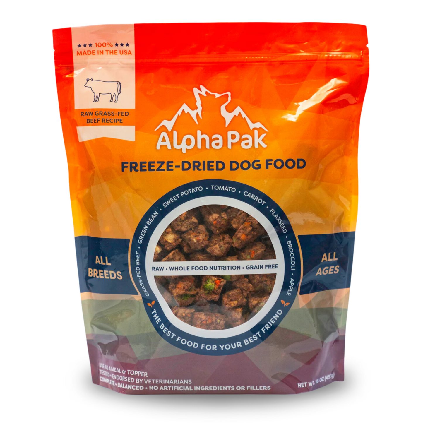 PREMIUM RAW FREEZE DRIED DOG FOOD Alpha Pak