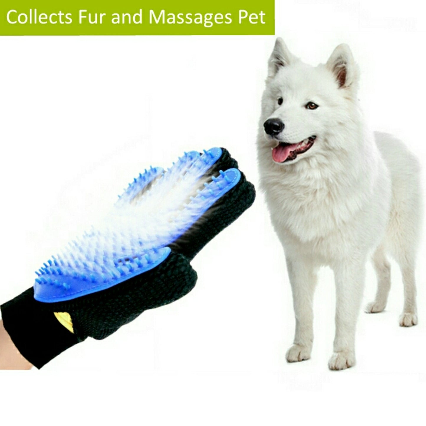 Mr. Peanut's 2 Pak HanD 259 Silicone Pins Pet Grooming Gloves Mr. Peanut's Pet Carriers