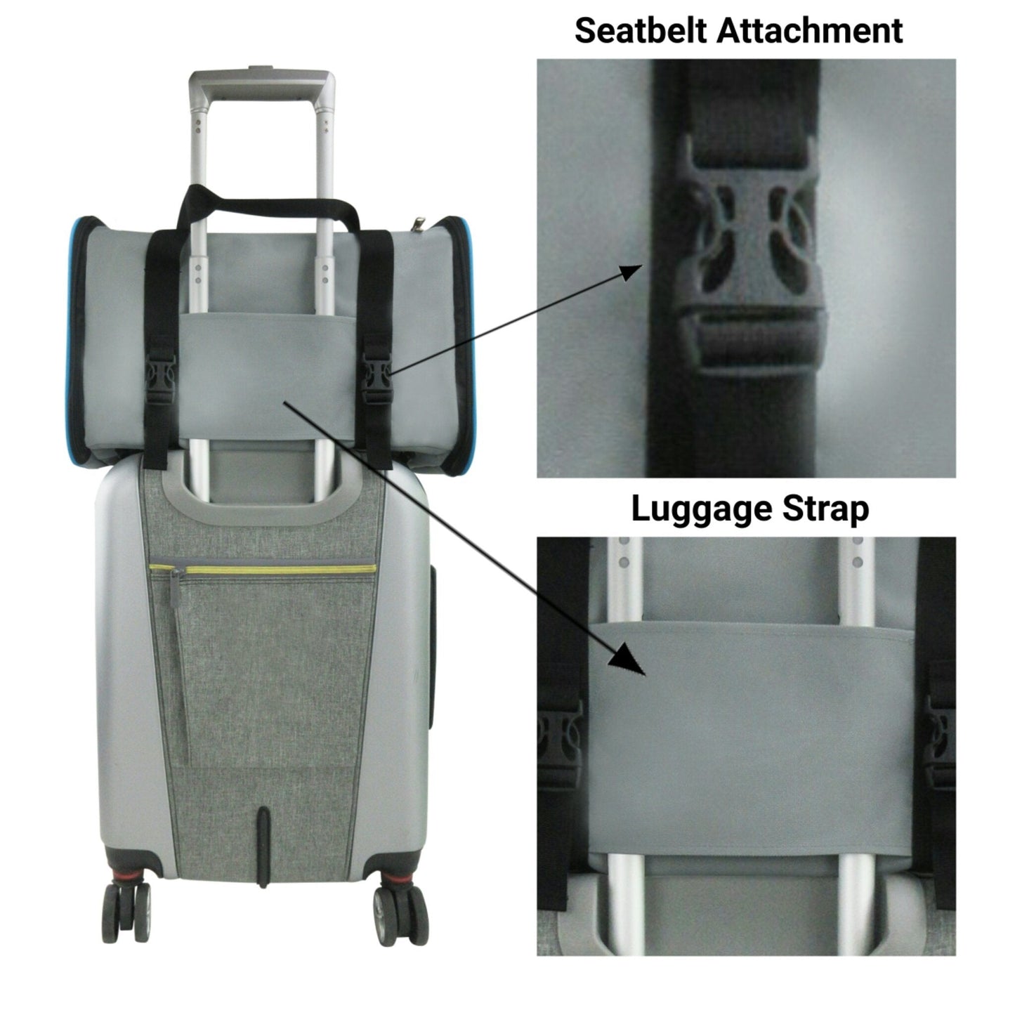 Mr. Peanut's Silver Series Airline Capable Soft Sided Pet Carrier Mr. Peanut's Pet Carriers
