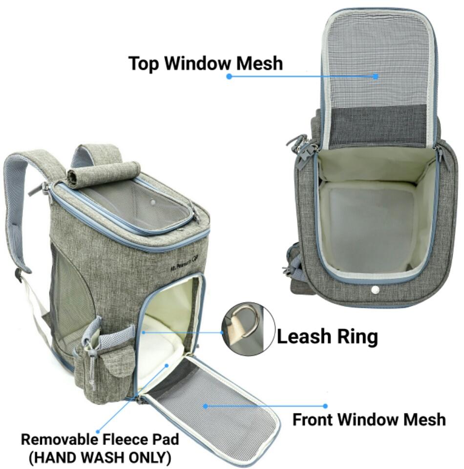 Mr. Peanut's Vancouver Series Backpack Pet Carrier for Smaller Cats and Dogs Mr. Peanut's Pet Carriers