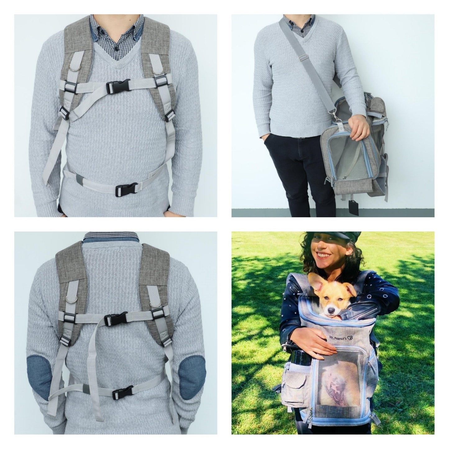 Mr. Peanut's Vancouver Series Backpack Pet Carrier for Smaller Cats and Dogs Mr. Peanut's Pet Carriers