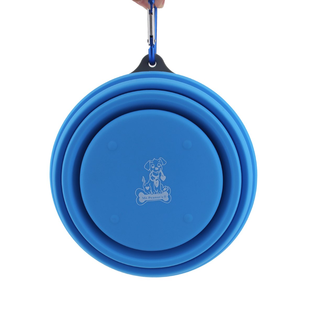 Mr. Peanut's 30oz Collapsible Silicone Camping Bowl with Lid & Foldable Fork Mr. Peanut's Pet Carriers