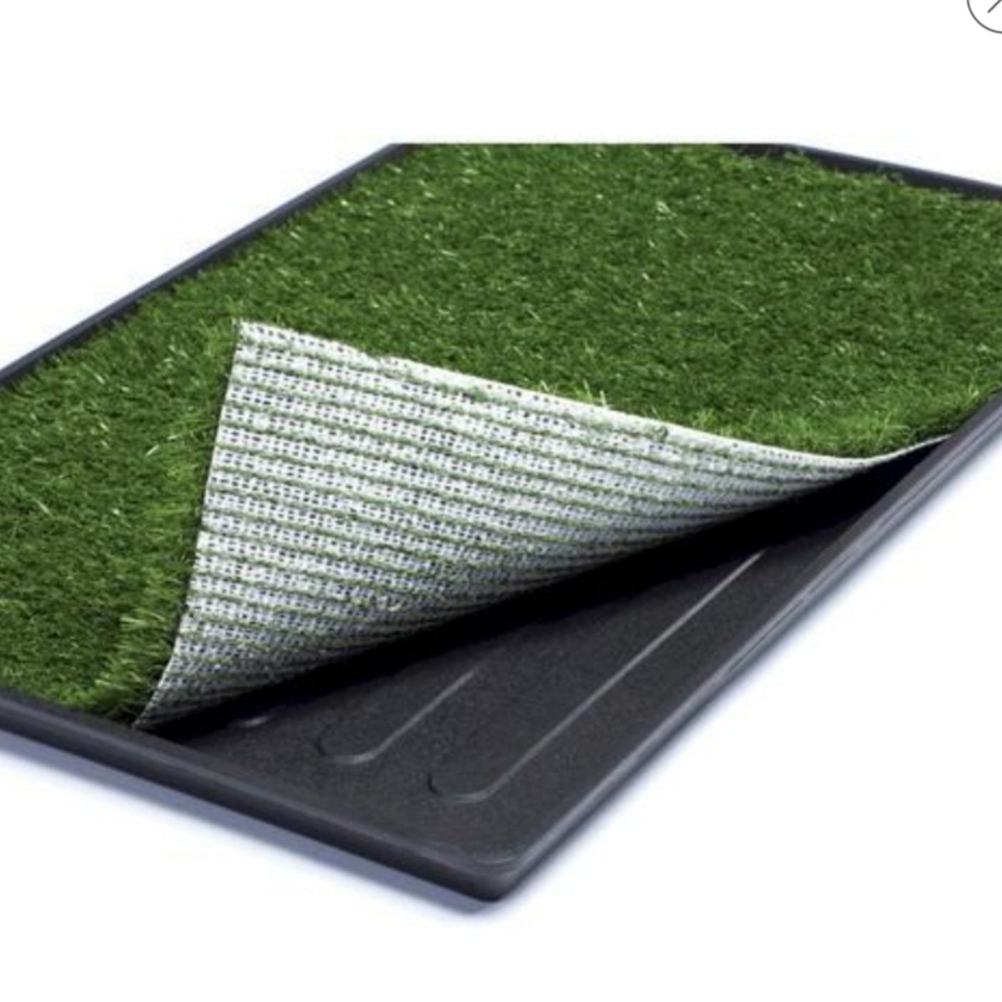 Mr. Peanut's Potty Place - Artificial Grass Puppy Pad for Dogs and Small Pets – Portable Training Pad with Tray Mr. Peanut's Pet Carriers