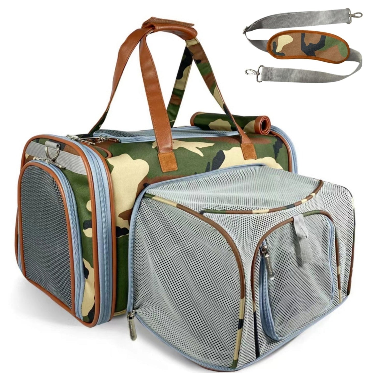 Mr. Peanut's Gold Series Standard Size Airline Compliant Expandable Pet Carrier - Prints Edition Mr. Peanut's Pet Carriers