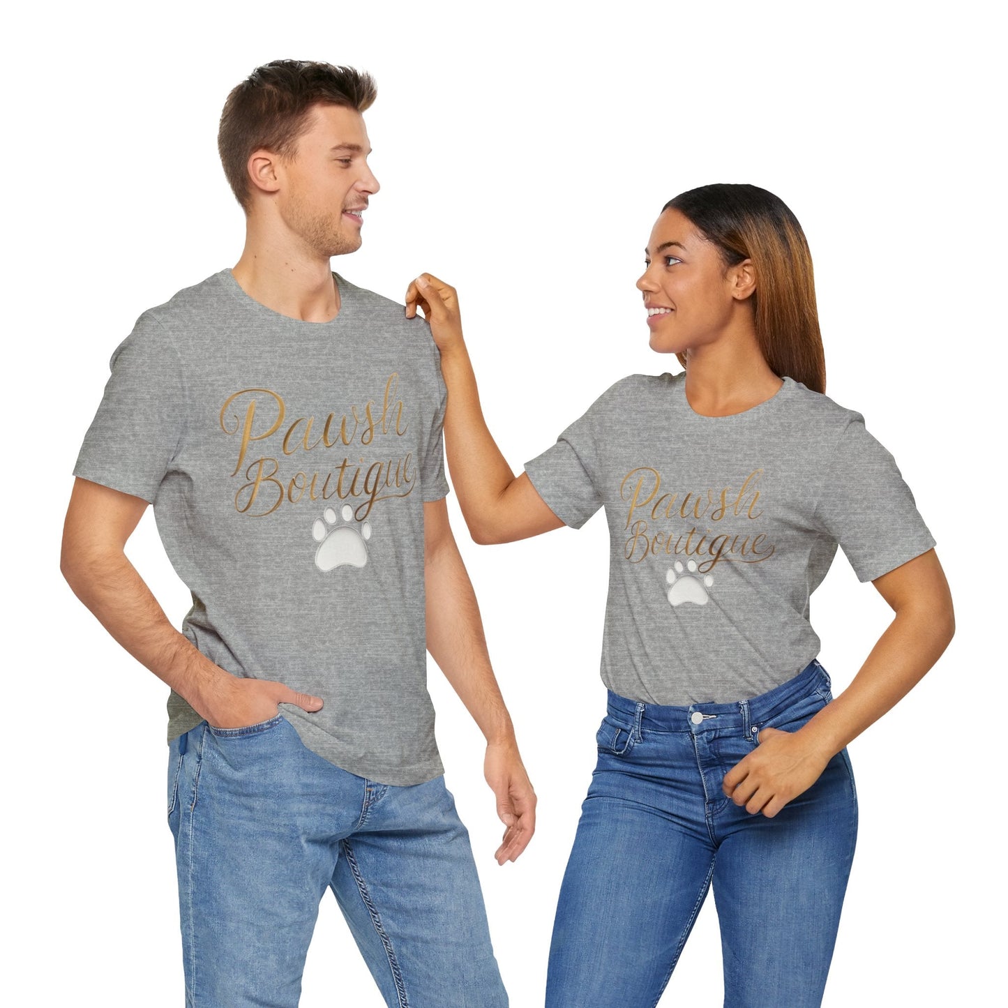 Pawsh Boutique-Themed Unisex Tee, Dog Lover Shirt Printify