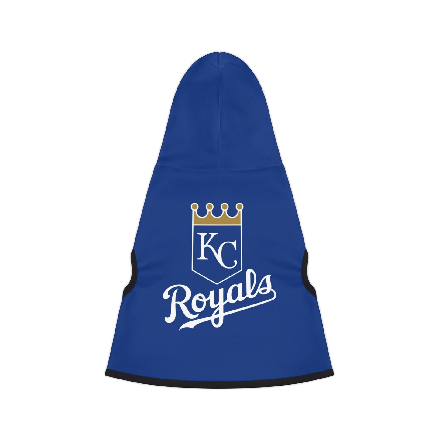 KC Royals Pet Hoodie for Game Day, Dog Apparel, Pet Fashion, Sportswear, Soft Hoodie for Dogs, Blue Pet Outfit Printify