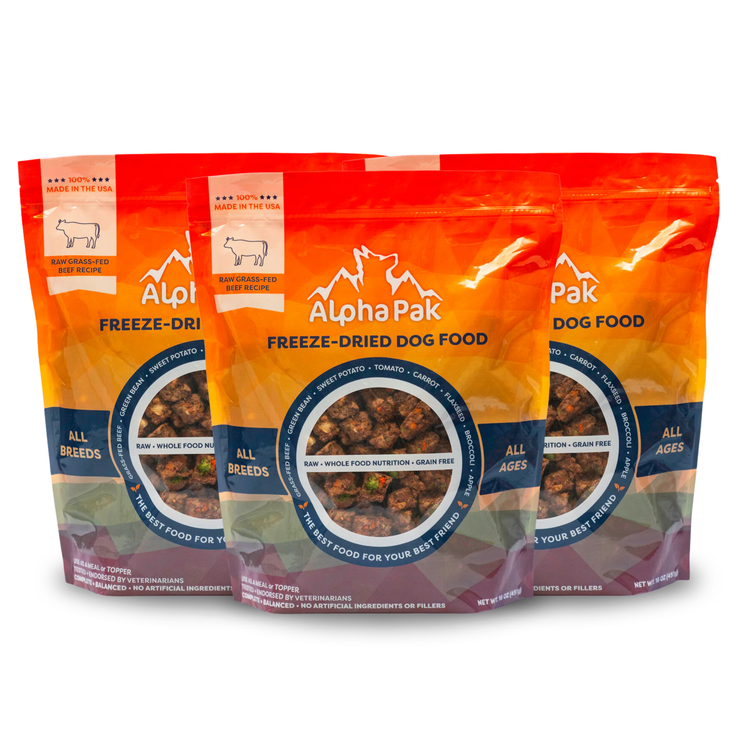 PREMIUM RAW FREEZE DRIED DOG FOOD Alpha Pak