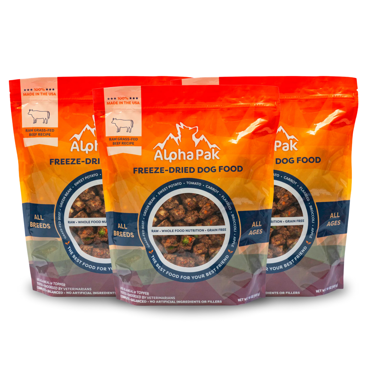 PREMIUM RAW FREEZE DRIED DOG FOOD Alpha Pak
