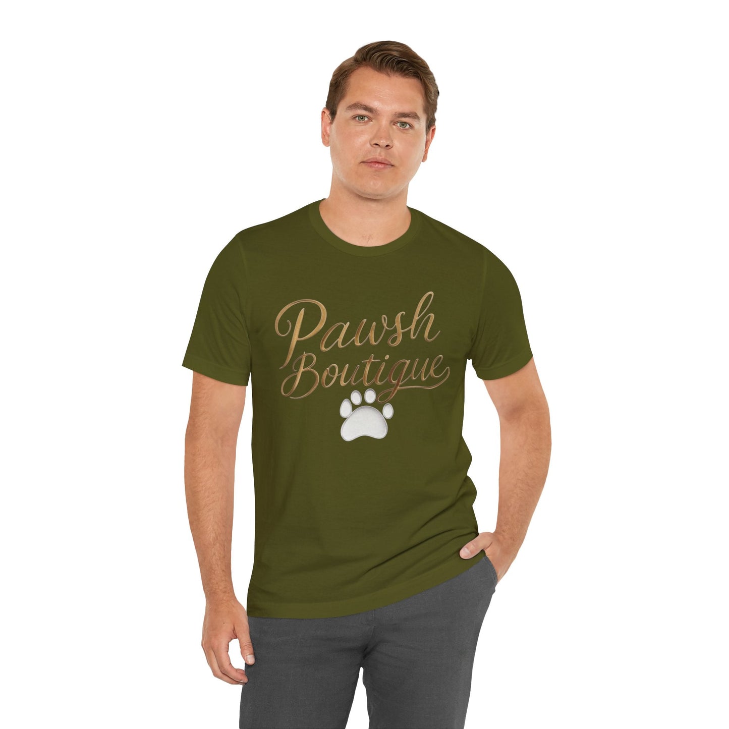 Pawsh Boutique-Themed Unisex Tee, Dog Lover Shirt Printify