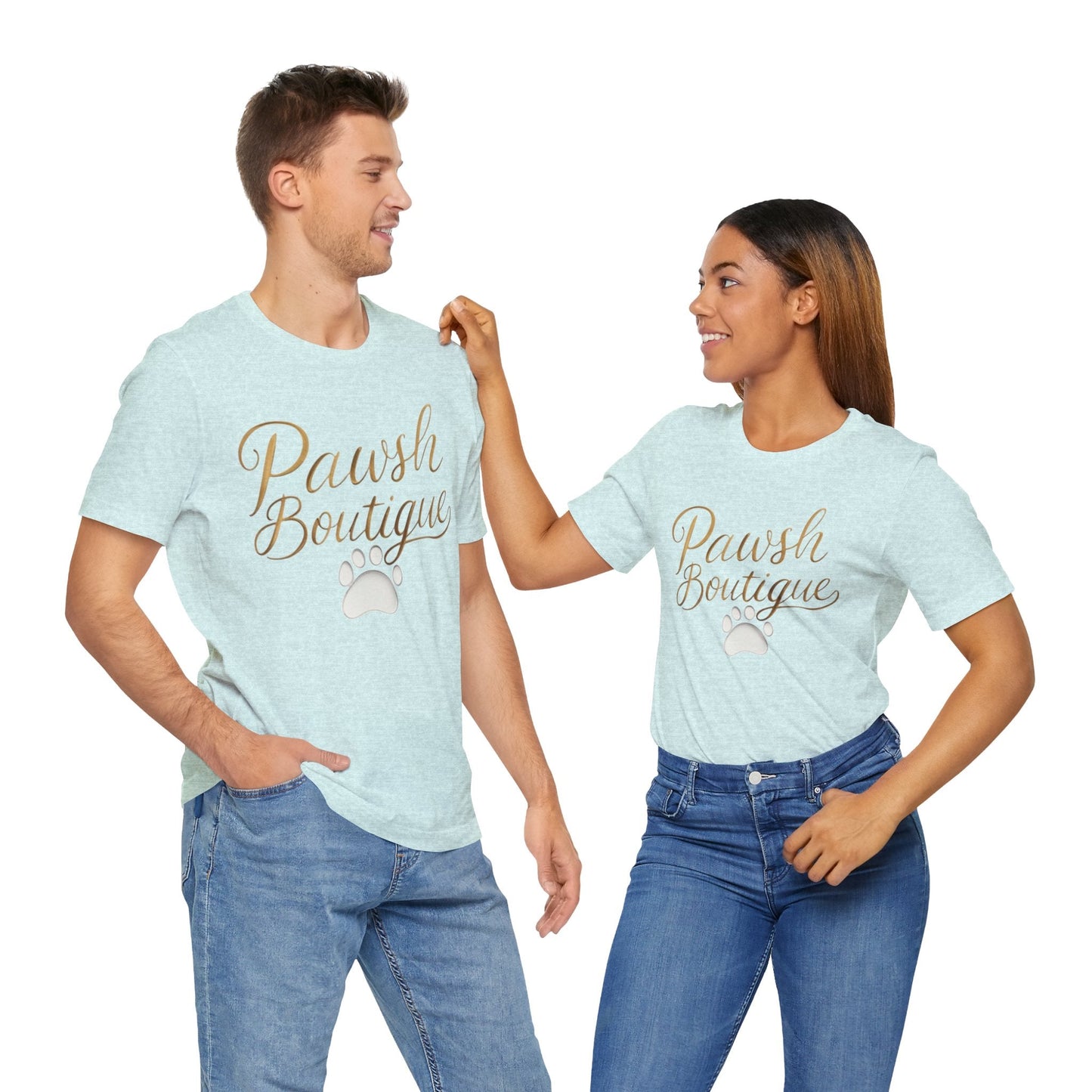Pawsh Boutique-Themed Unisex Tee, Dog Lover Shirt Printify