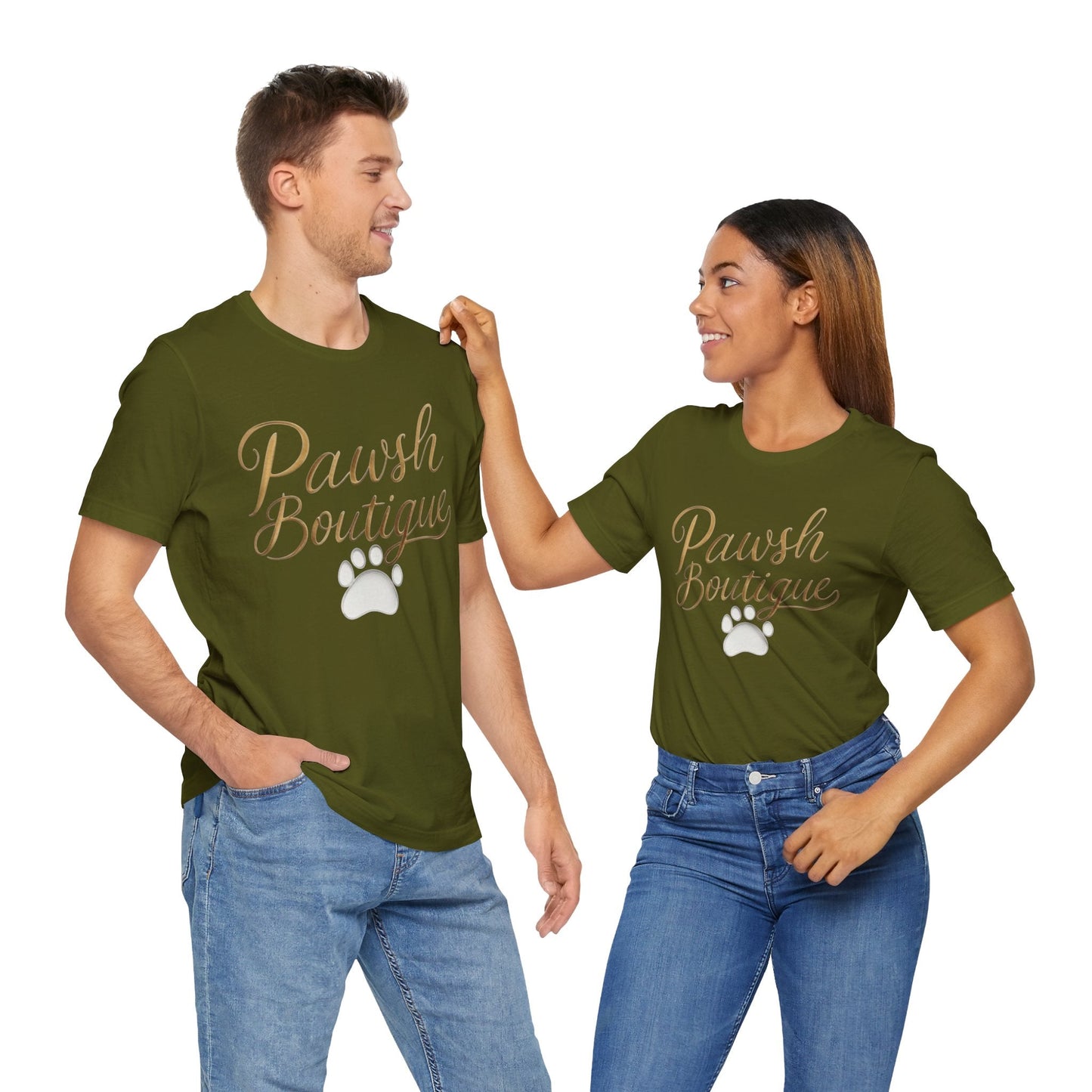 Pawsh Boutique-Themed Unisex Tee, Dog Lover Shirt Printify