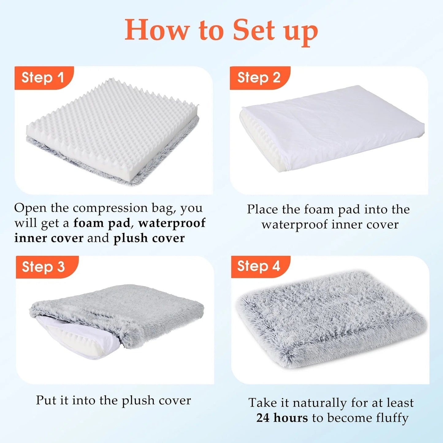 Dog gray Bed for Large furry friend MJ's Pet Closet